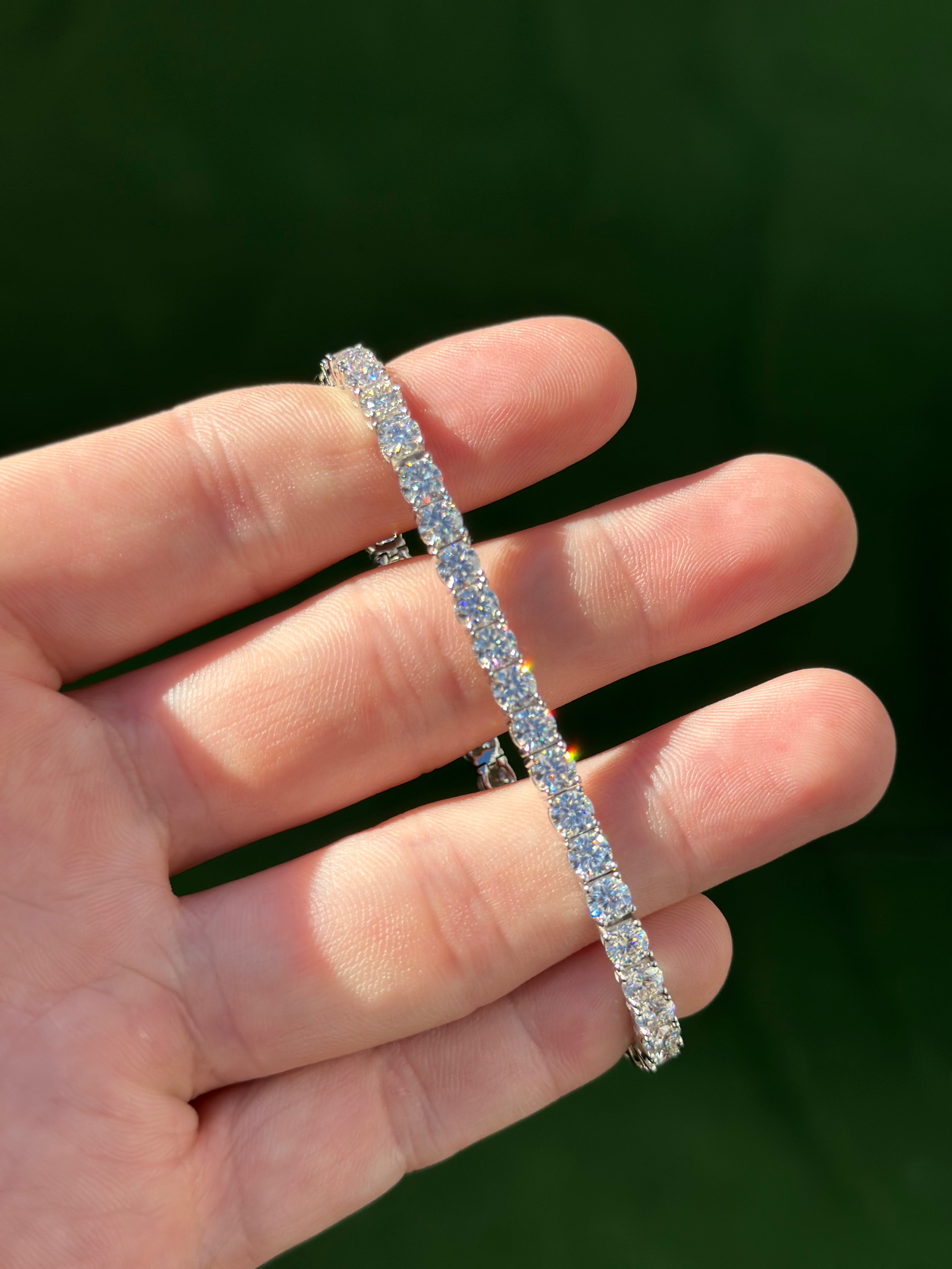 10.0ct Moissanite Tennis Bracelet
