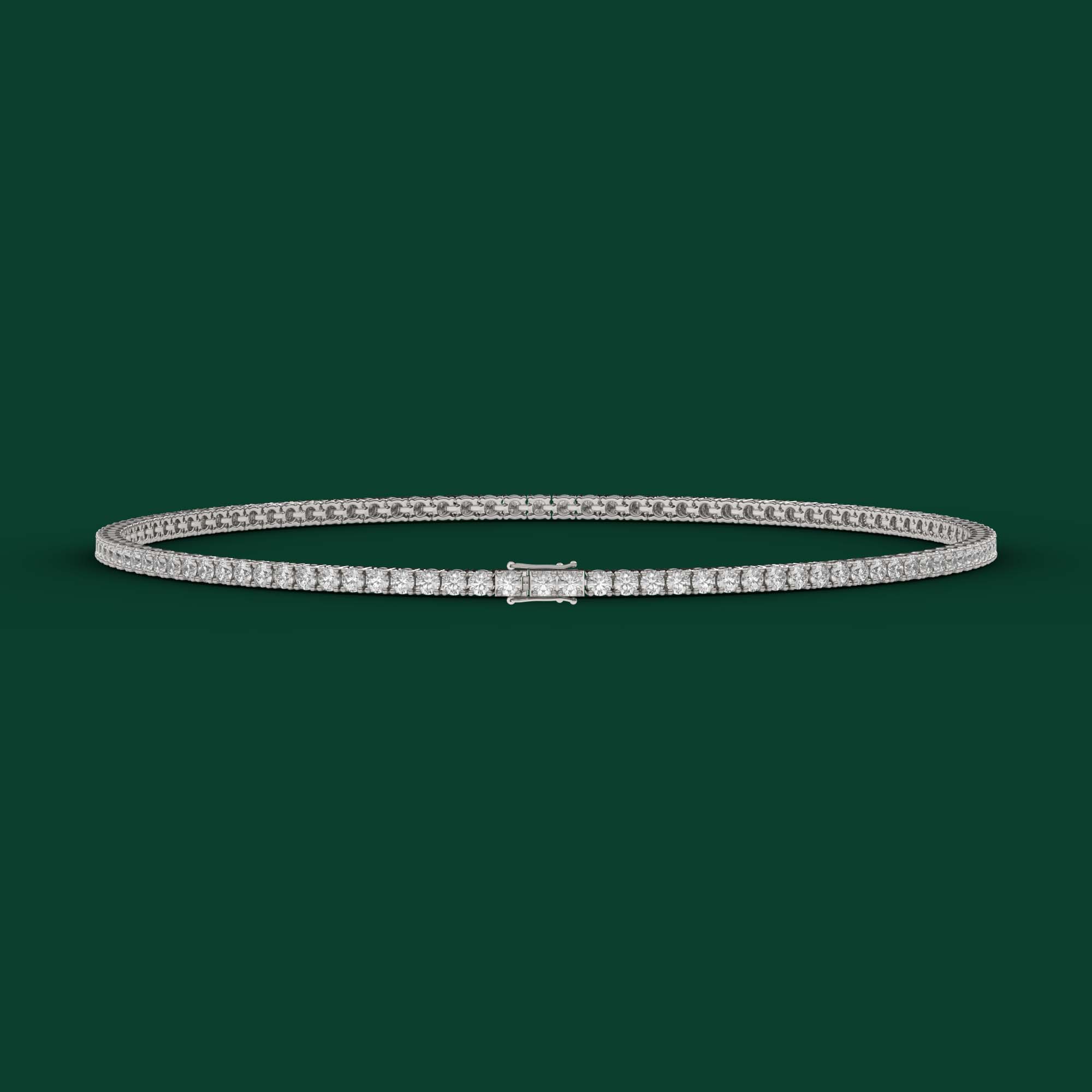 2.5ct Lab-Grown Diamond Tennis Bracelet