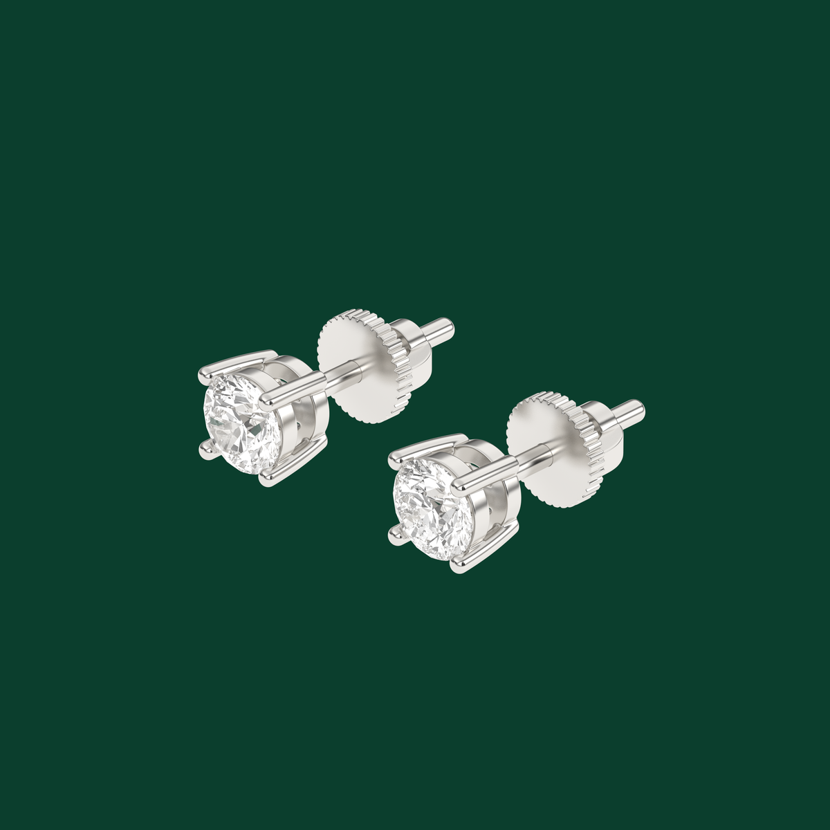 0.5ct Moissanite Stud Earrings