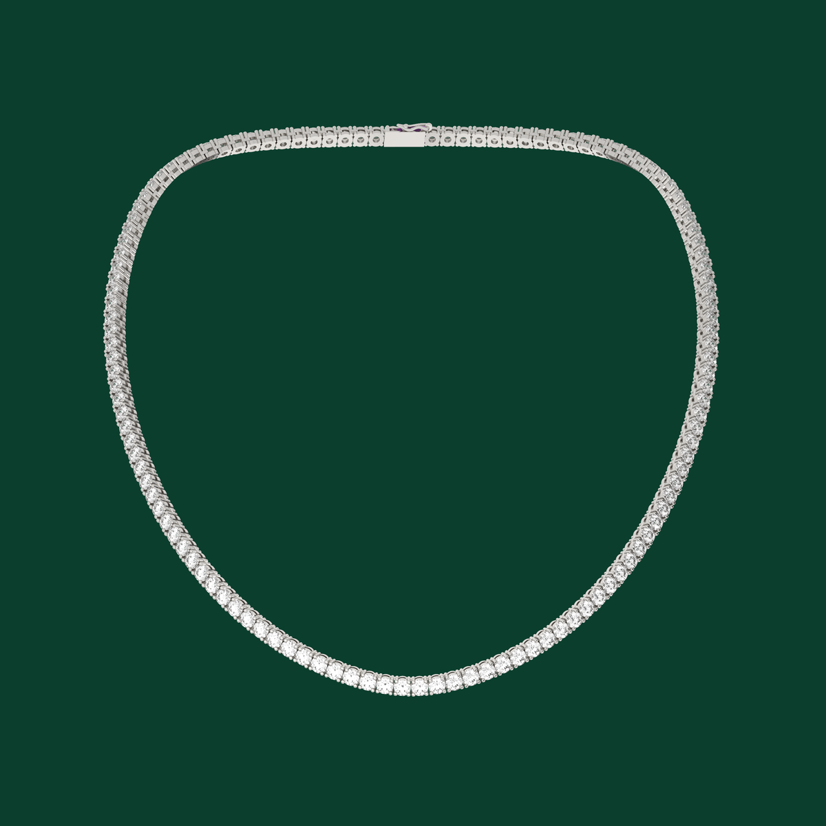 4mm Moissanite Tennis Necklace