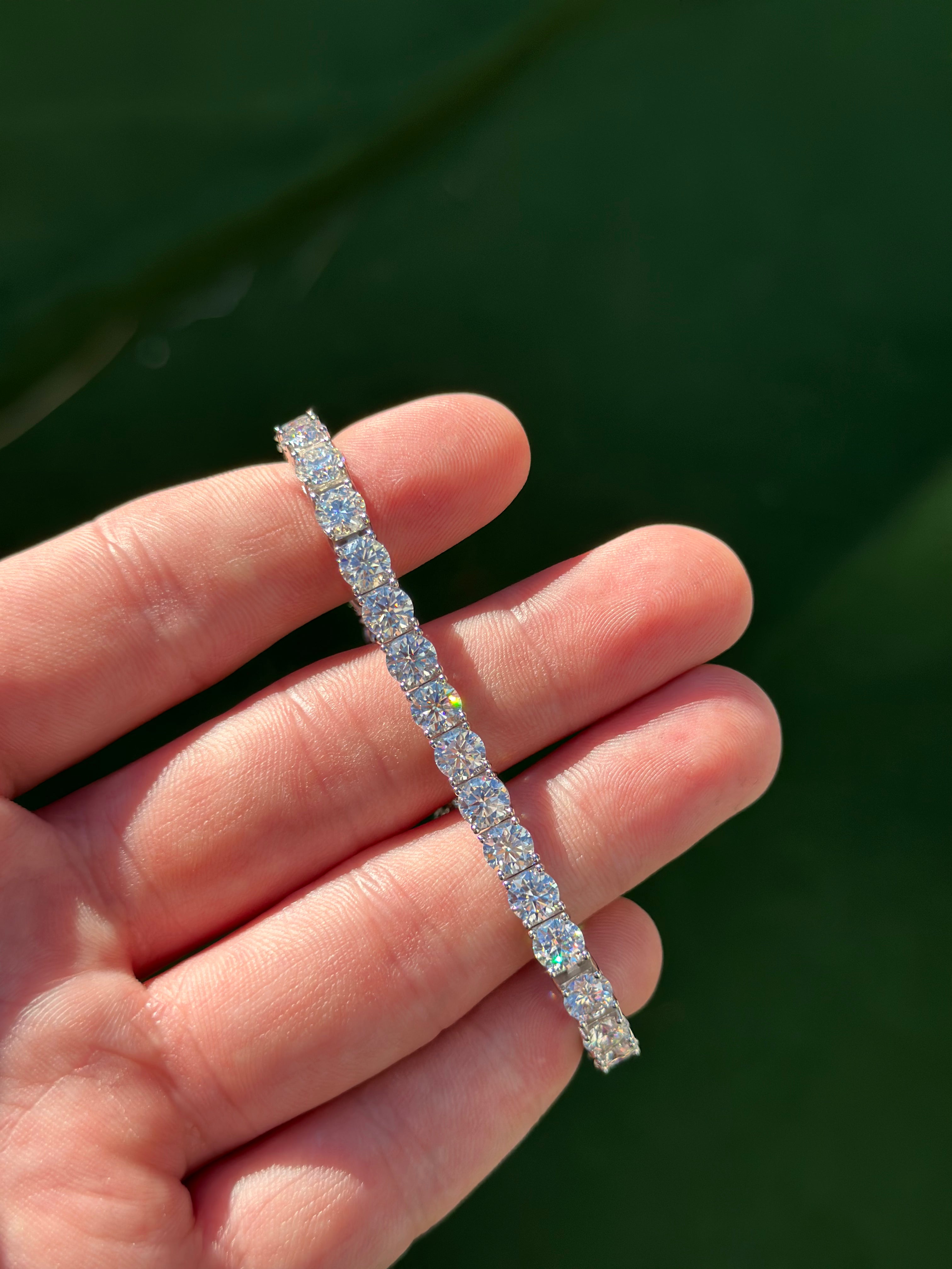 16.5ct Moissanite Tennis Bracelet
