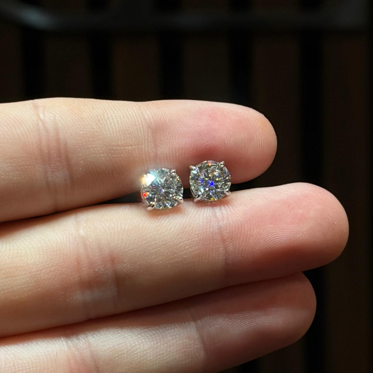 1.5ct Moissanite Stud Earrings