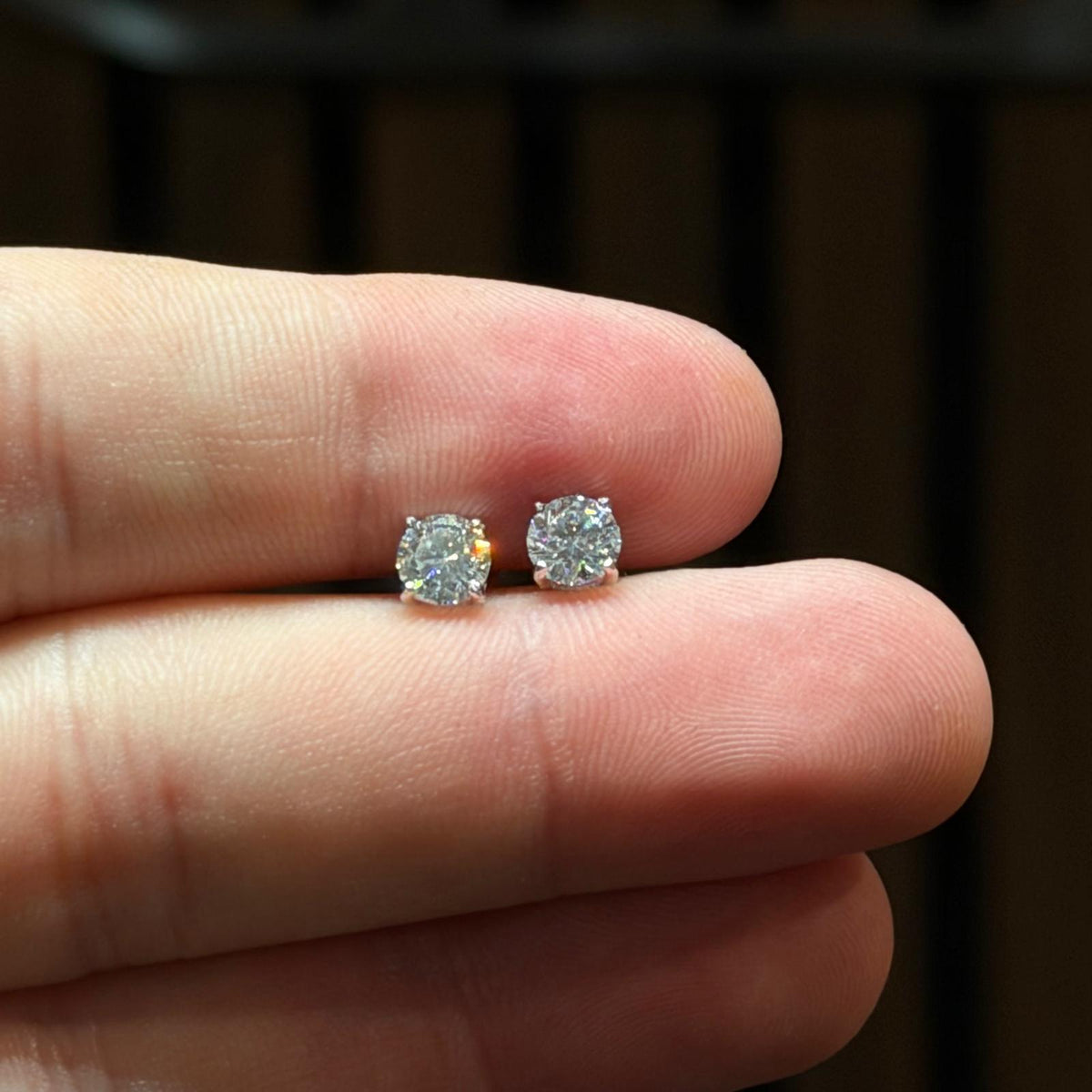 0.5ct Moissanite Stud Earrings